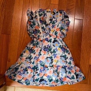 Janie and Jack Ruffle Floral dress size 6-12m